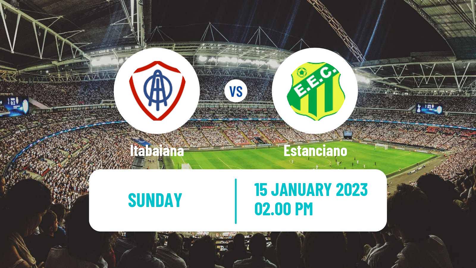 Soccer Brazilian Campeonato Sergipano Itabaiana - Estanciano