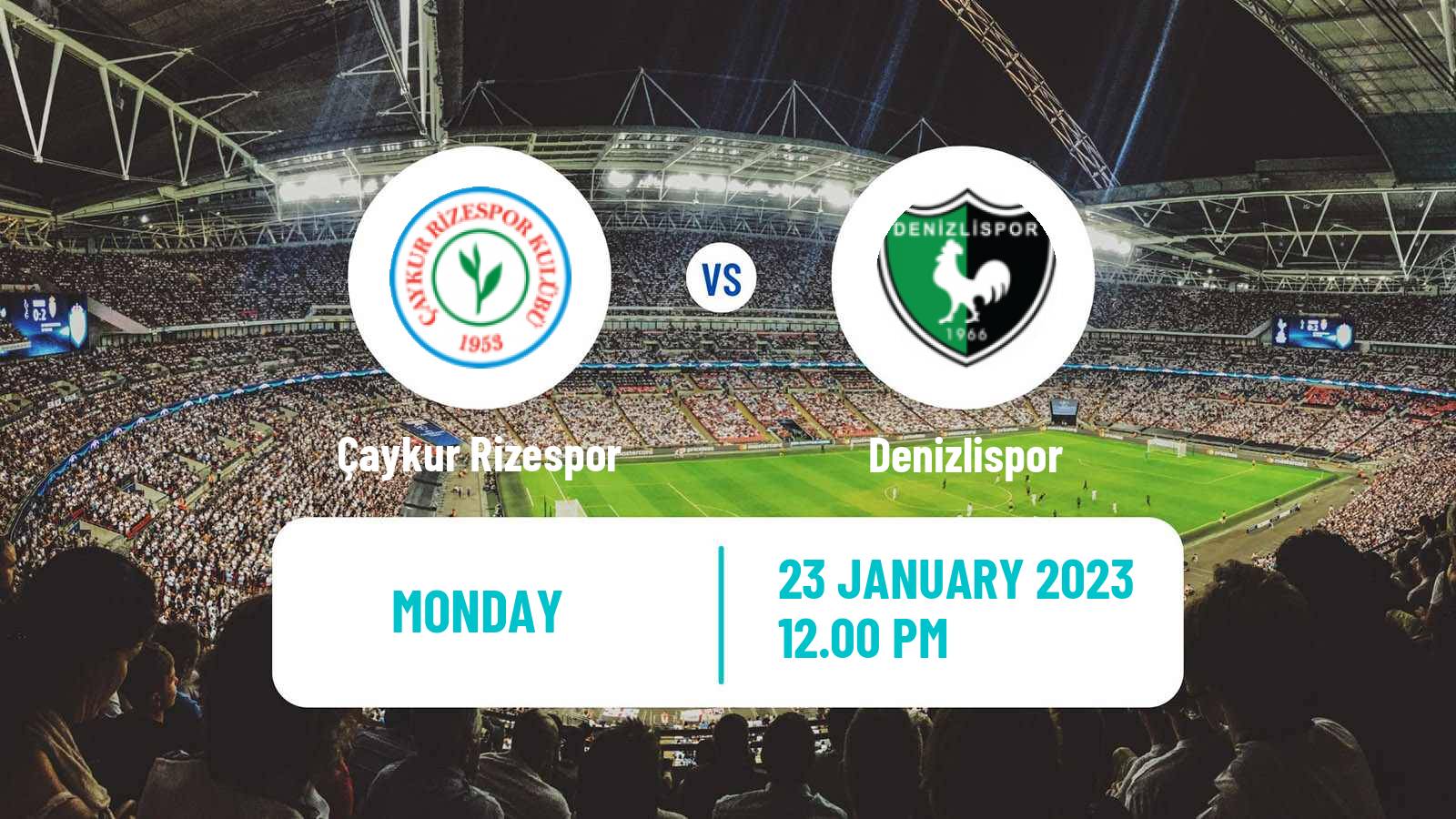 Soccer Turkish First League Çaykur Rizespor - Denizlispor
