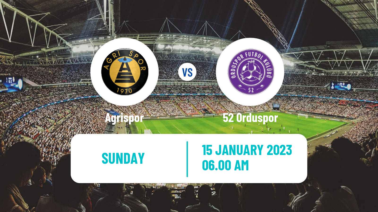 Soccer Turkish 3 Lig Group 1 Agrispor - 52 Orduspor