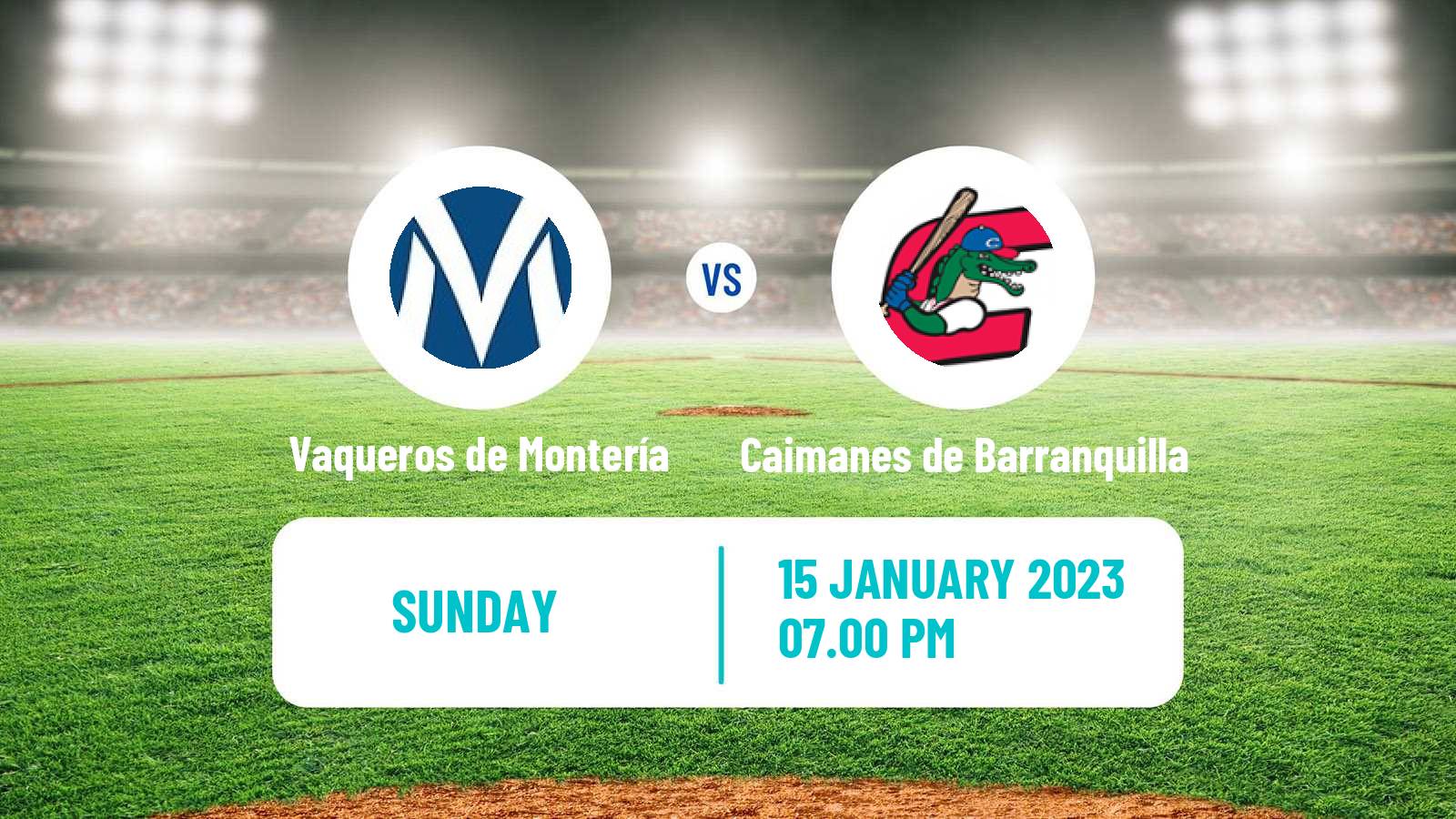 Baseball Colombian LPB Baseball Vaqueros de Montería - Caimanes de Barranquilla