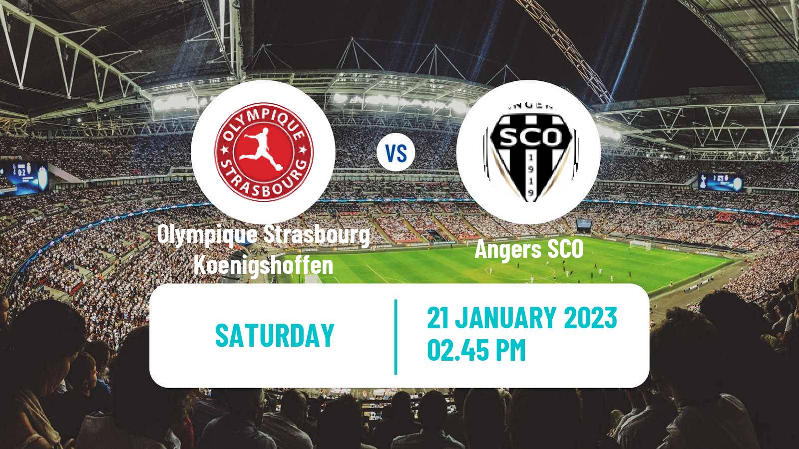 Soccer Coupe De France Olympique Strasbourg Koenigshoffen - Angers