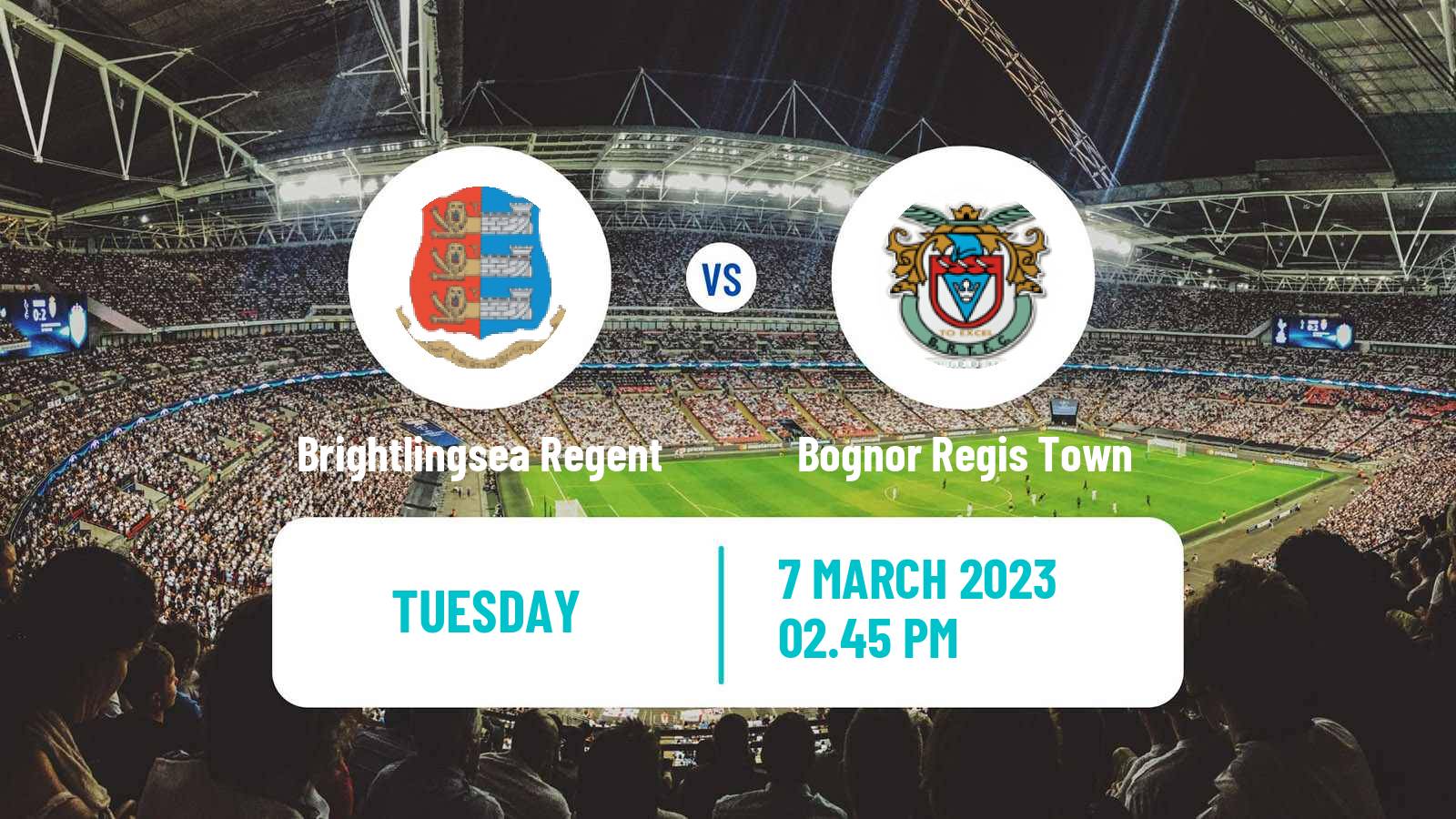 Football English Isthmian League Premier Division Brightlingsea Regent - Bognor Regis Town