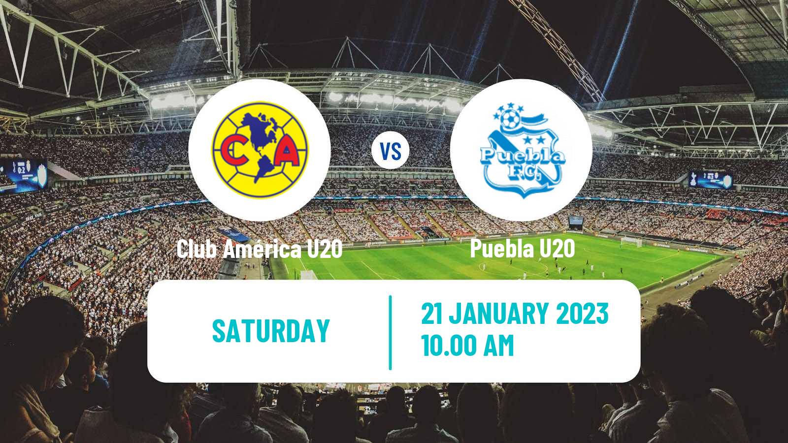 Football Mexican Liga MX U20 Club América U20 - Puebla U20