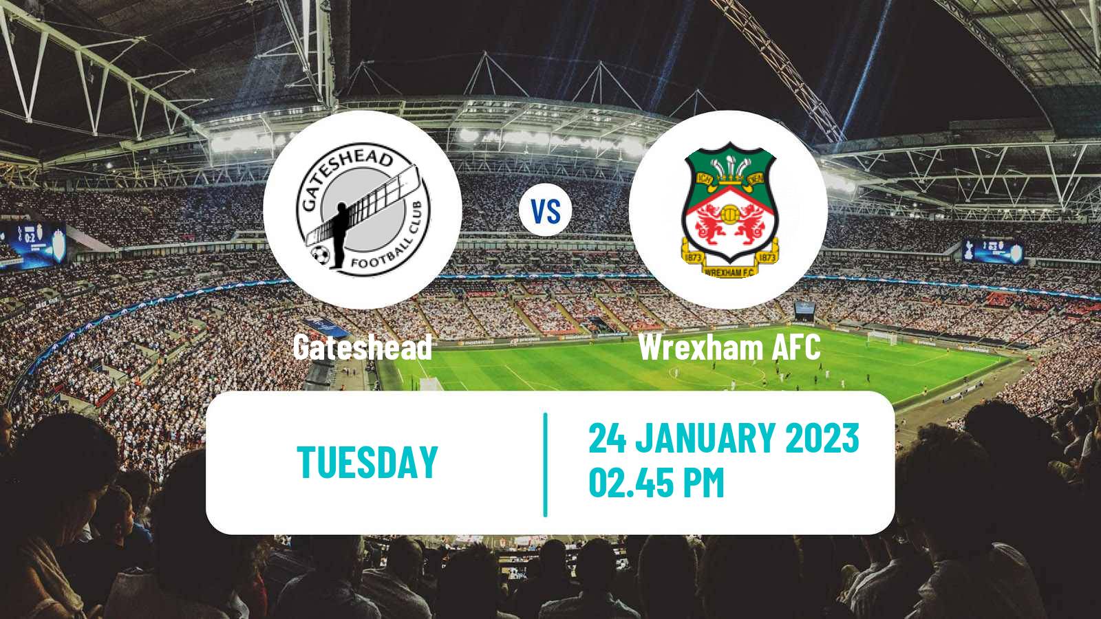 Soccer English National League Gateshead - Wrexham