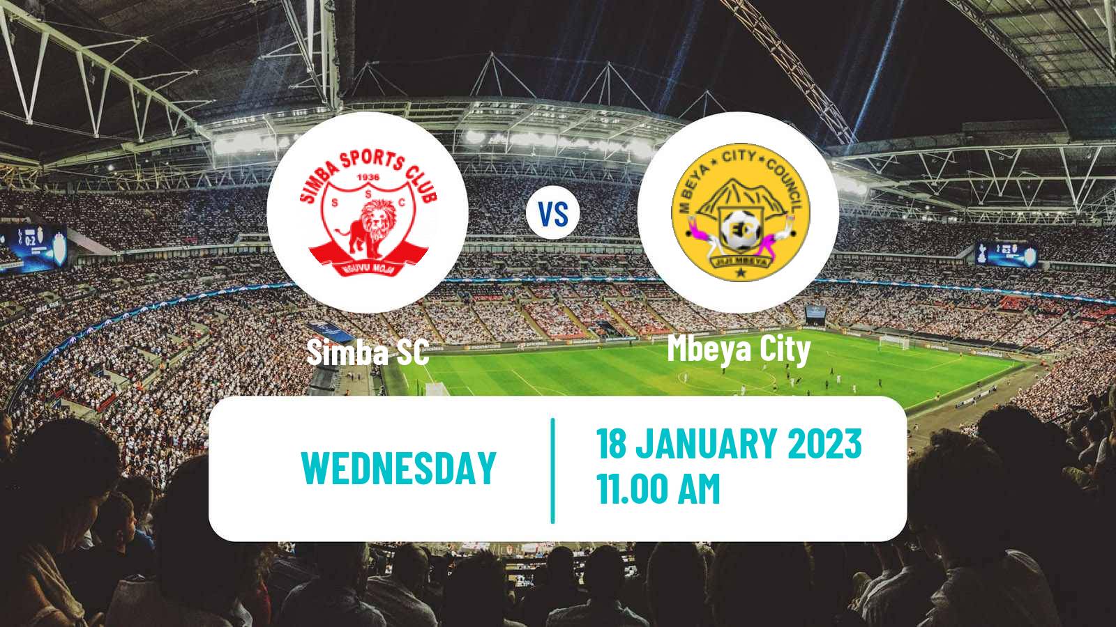 Soccer Tanzanian Premier League Simba - Mbeya City