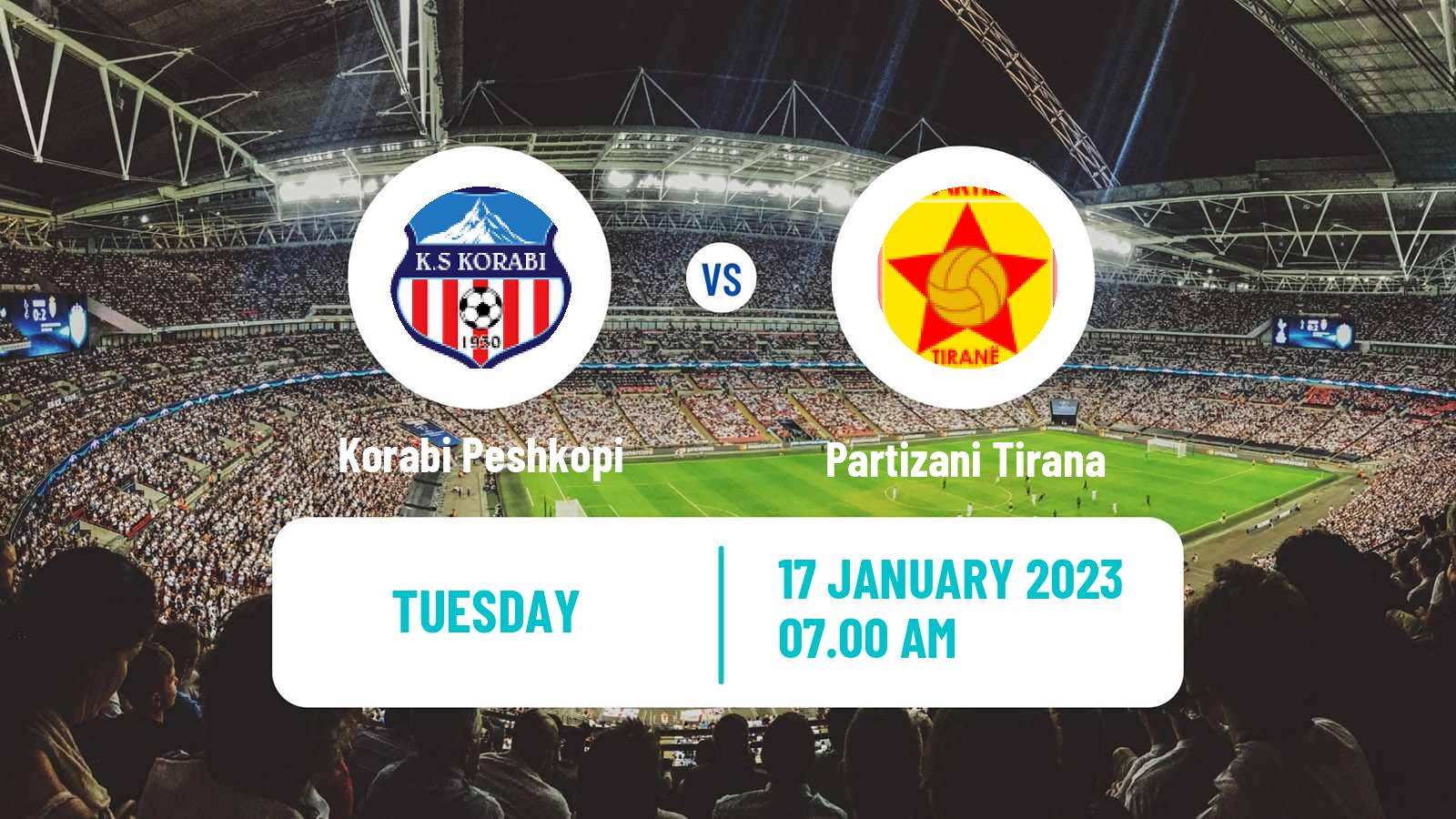 Soccer Albanian Cup Korabi Peshkopi - Partizani Tirana