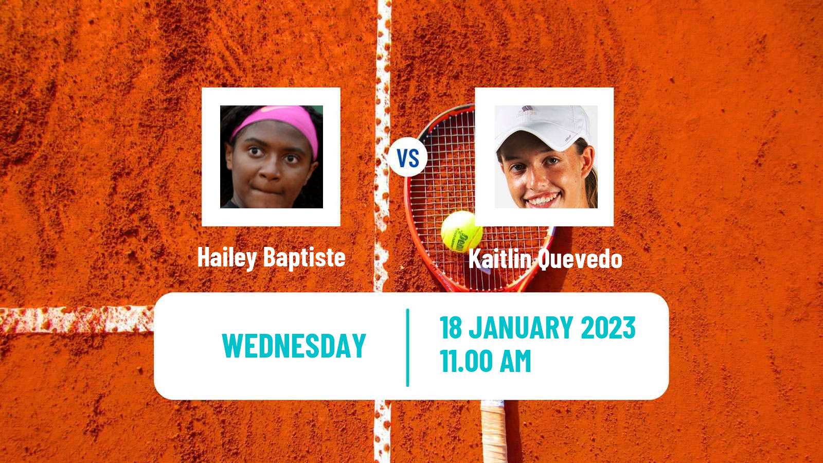 Tennis ITF Tournaments Hailey Baptiste - Kaitlin Quevedo