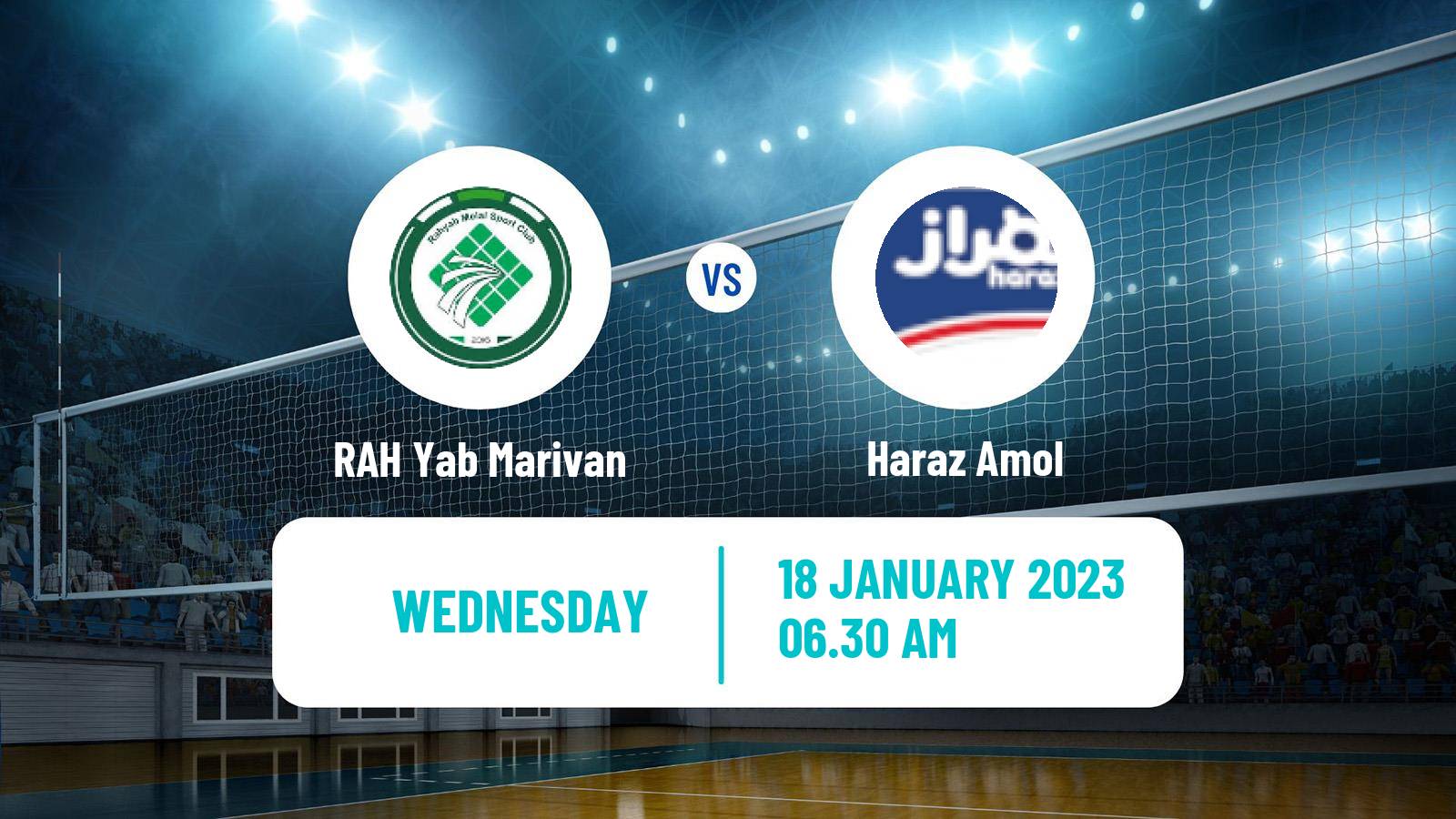 Volleyball Iran Super League Volleyball RAH Yab Marivan - Haraz Amol