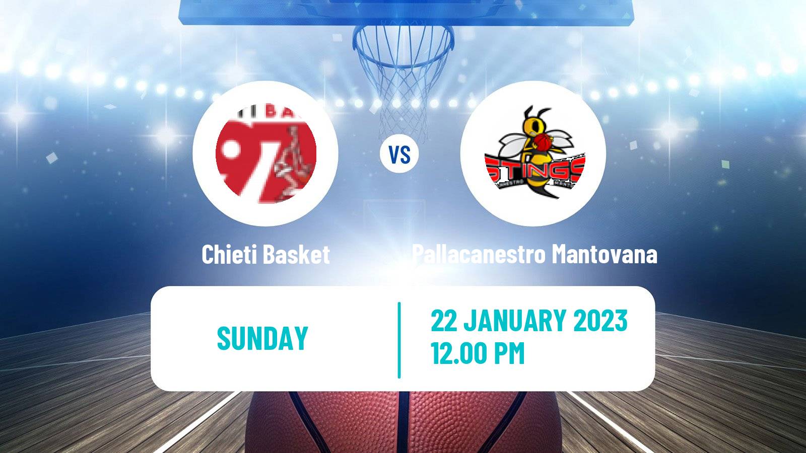 Basketball Italian Serie A2 Basketball Chieti Basket - Pallacanestro Mantovana