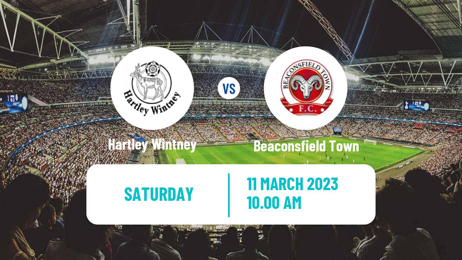 Soccer English Southern League South Division Hartley Wintney - Beaconsfield Town