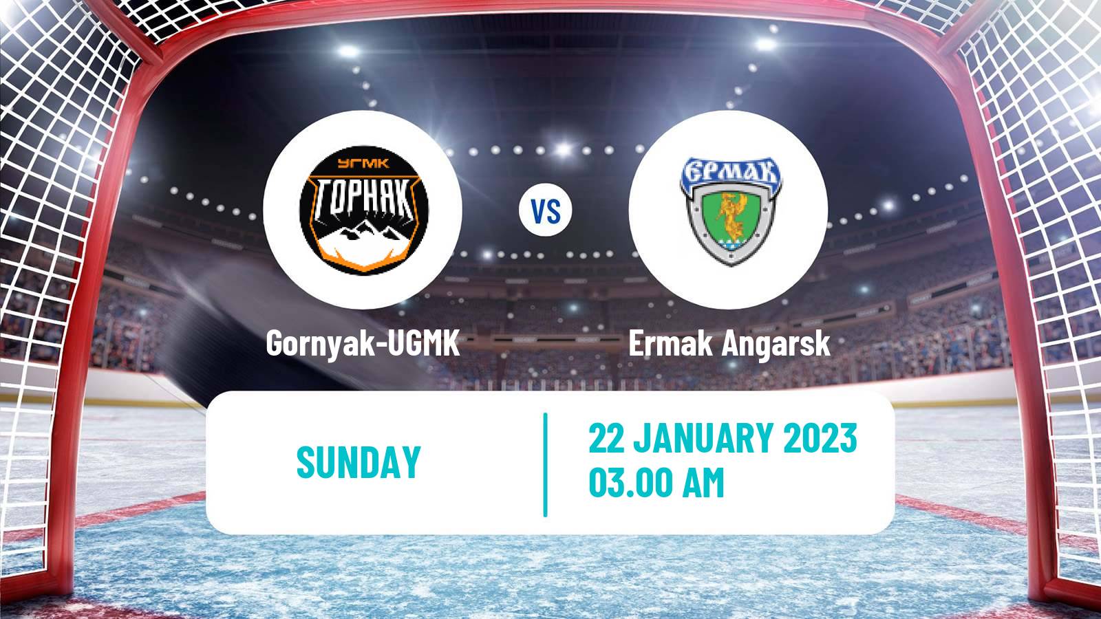 Hockey VHL Gornyak-UGMK - Ermak Angarsk