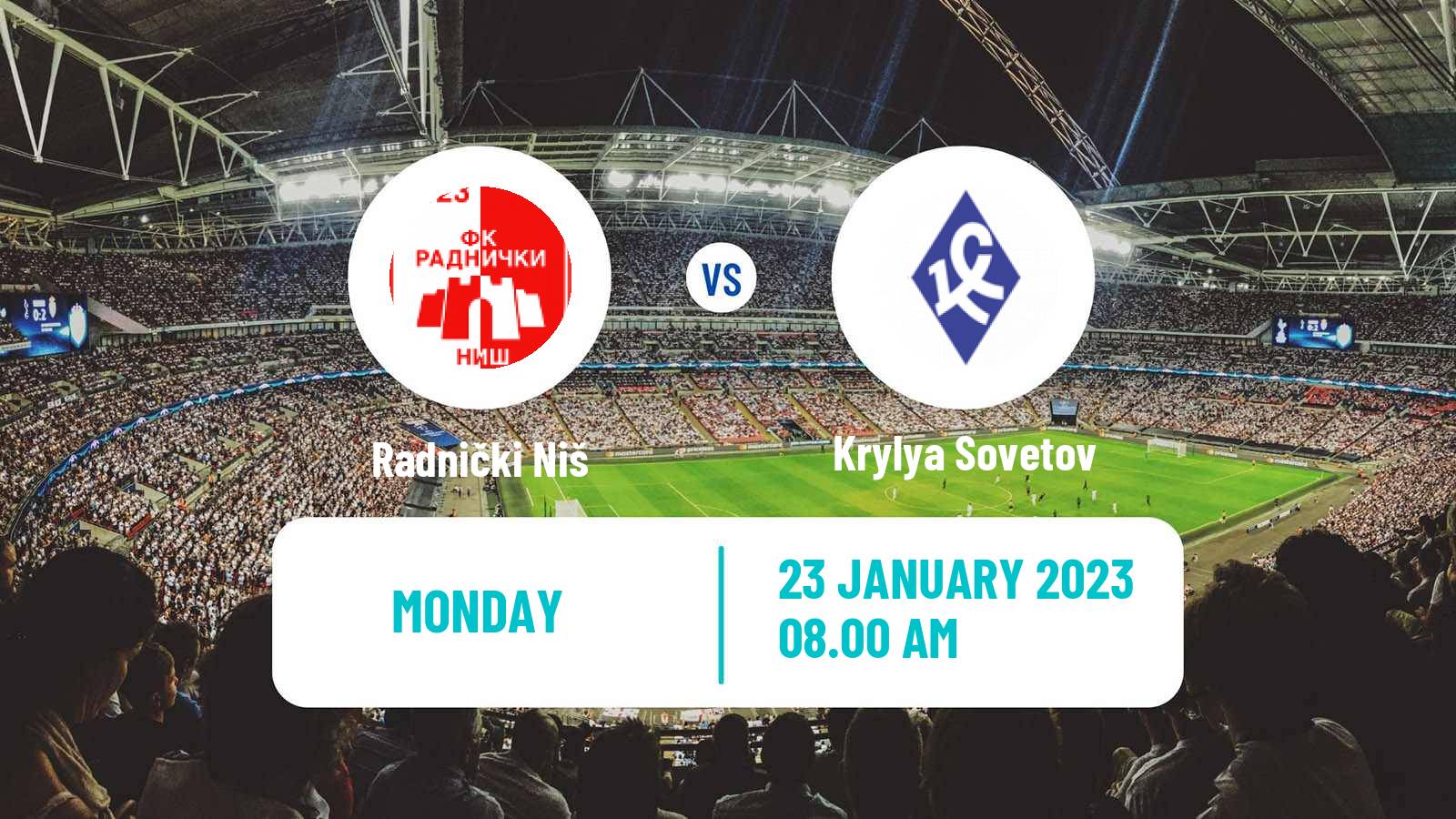 Soccer Club Friendly Radnički Niš - Krylya Sovetov
