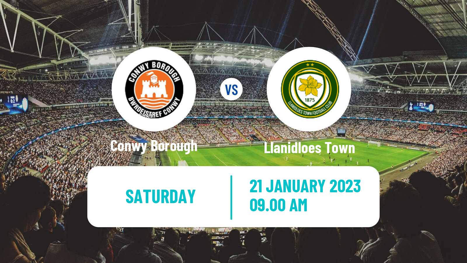 Soccer Welsh Cymru North Conwy Borough - Llanidloes Town