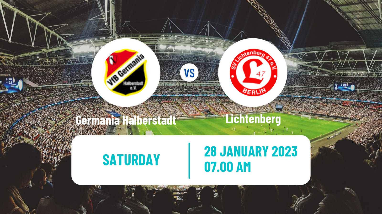 Soccer German Regionalliga Nordost Germania Halberstadt - Lichtenberg