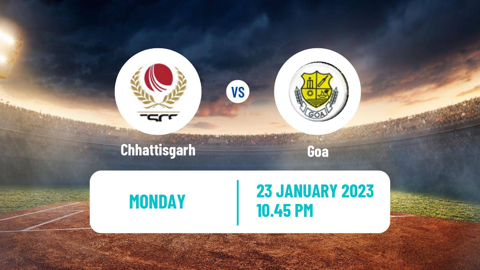 Cricket Ranji Trophy Chhattisgarh - Goa