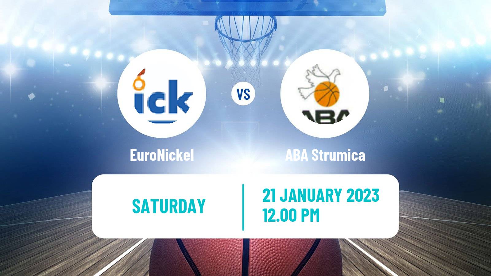 Basketball North Macedonian Prva Liga Basketball Tikveš - Strumica