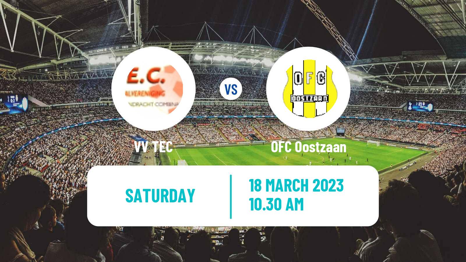 Soccer Dutch Tweede Divisie TEC - OFC Oostzaan