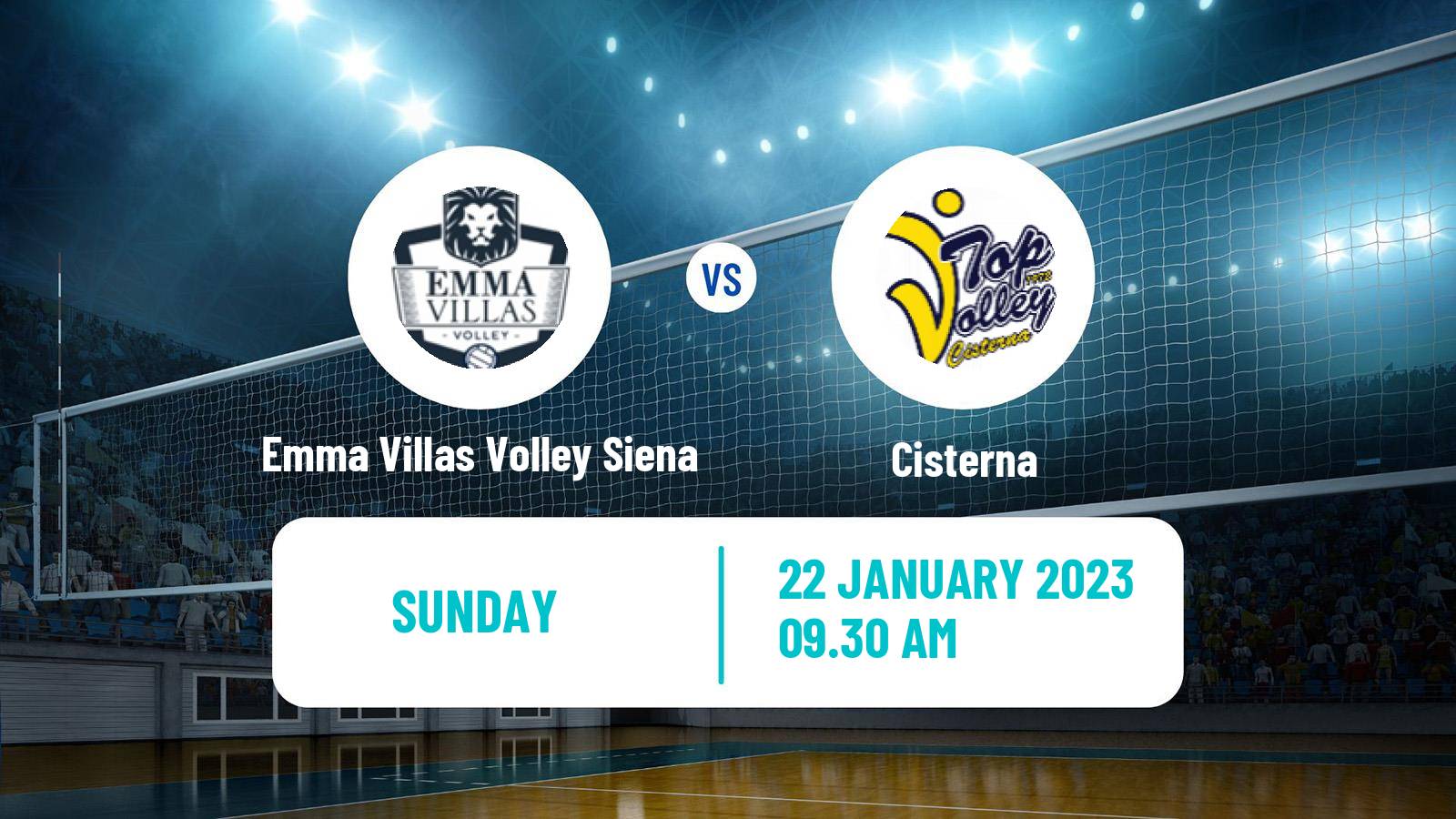 Volleyball Italian SuperLega Volleyball Emma Villas Volley Siena - Cisterna