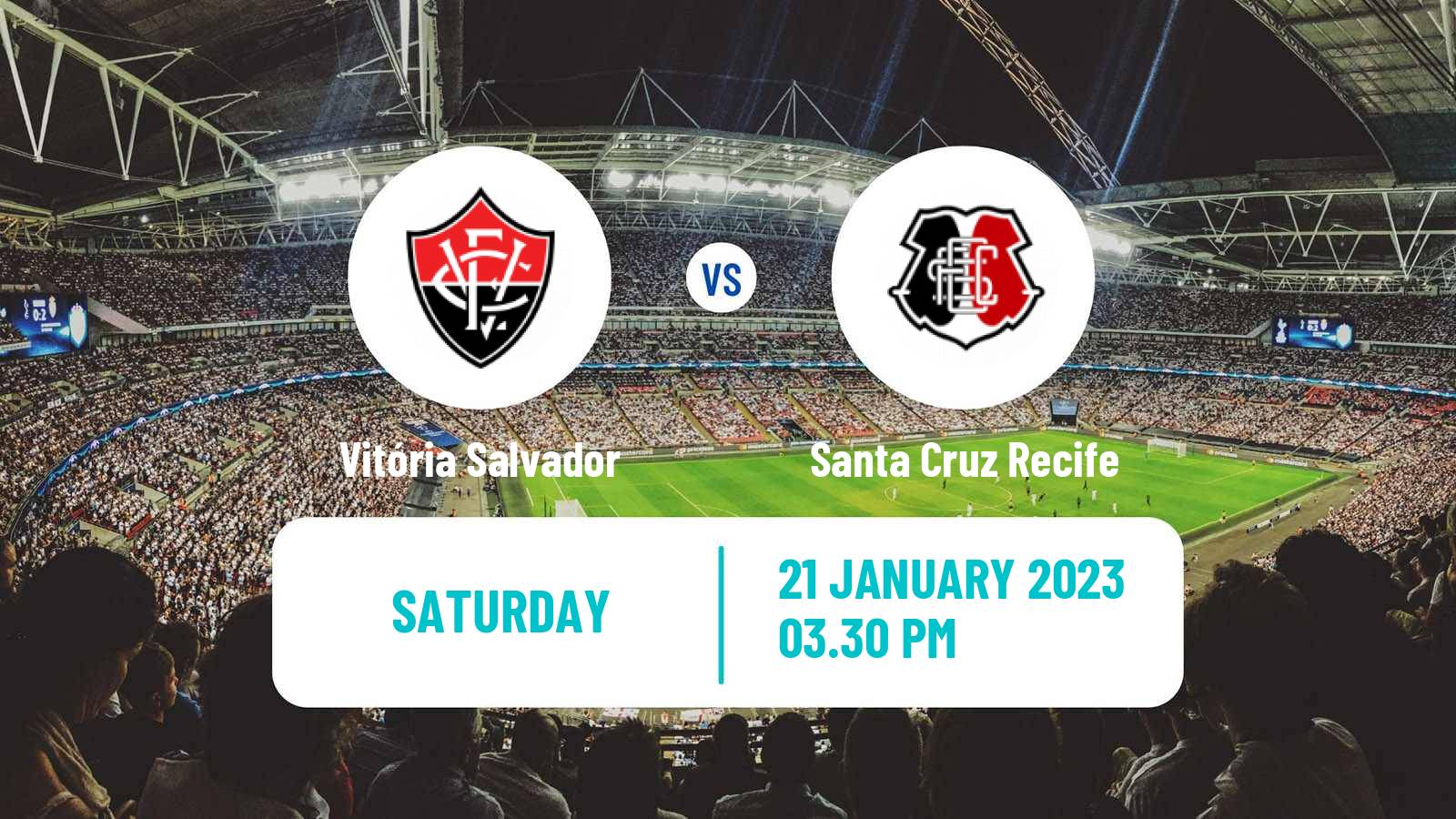 Soccer Brazilian Copa do Nordeste Vitória Salvador - Santa Cruz Recife