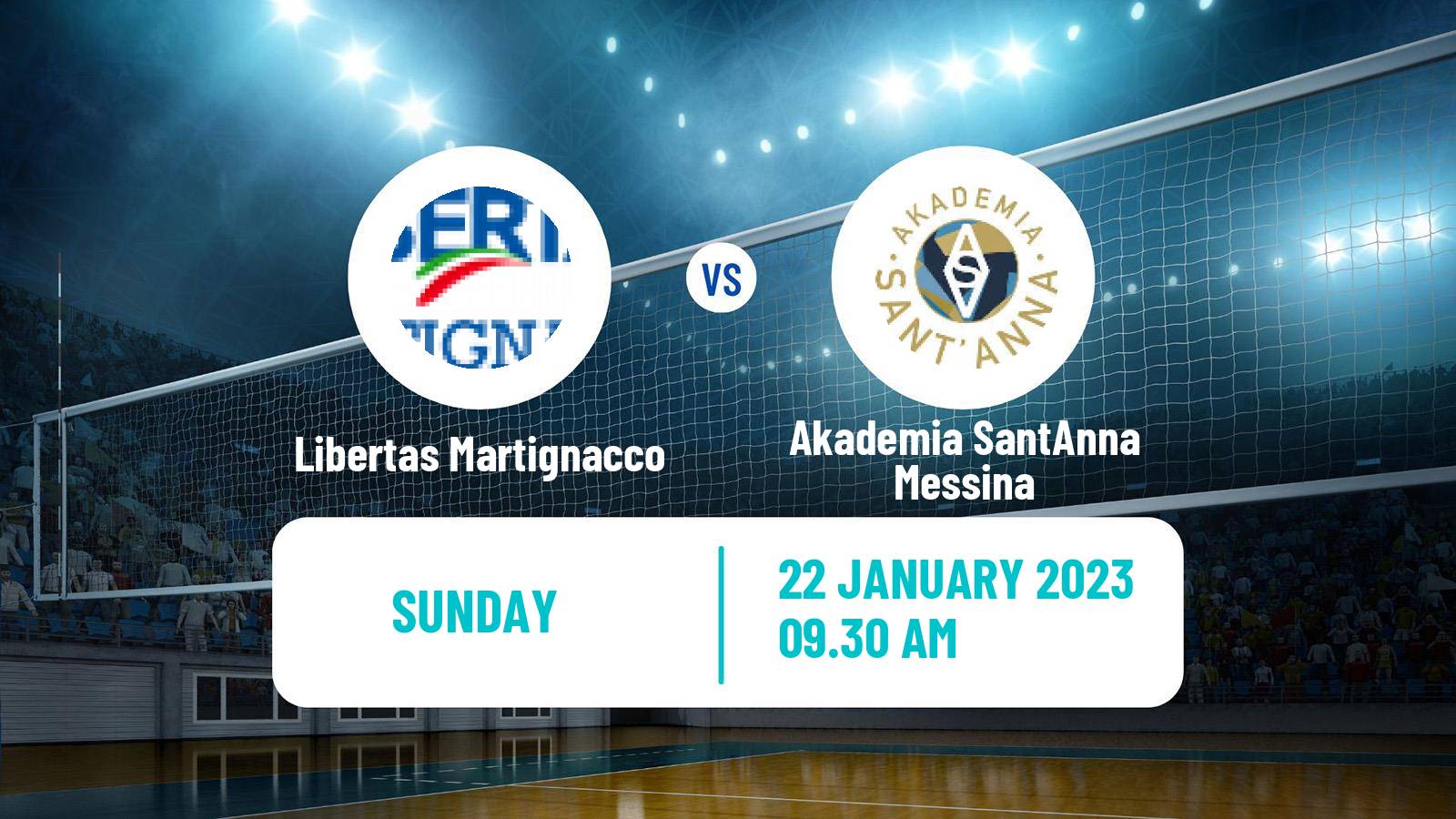 Volleyball Italian Serie A2 Volleyball Women Libertas Martignacco - Akademia SantAnna Messina