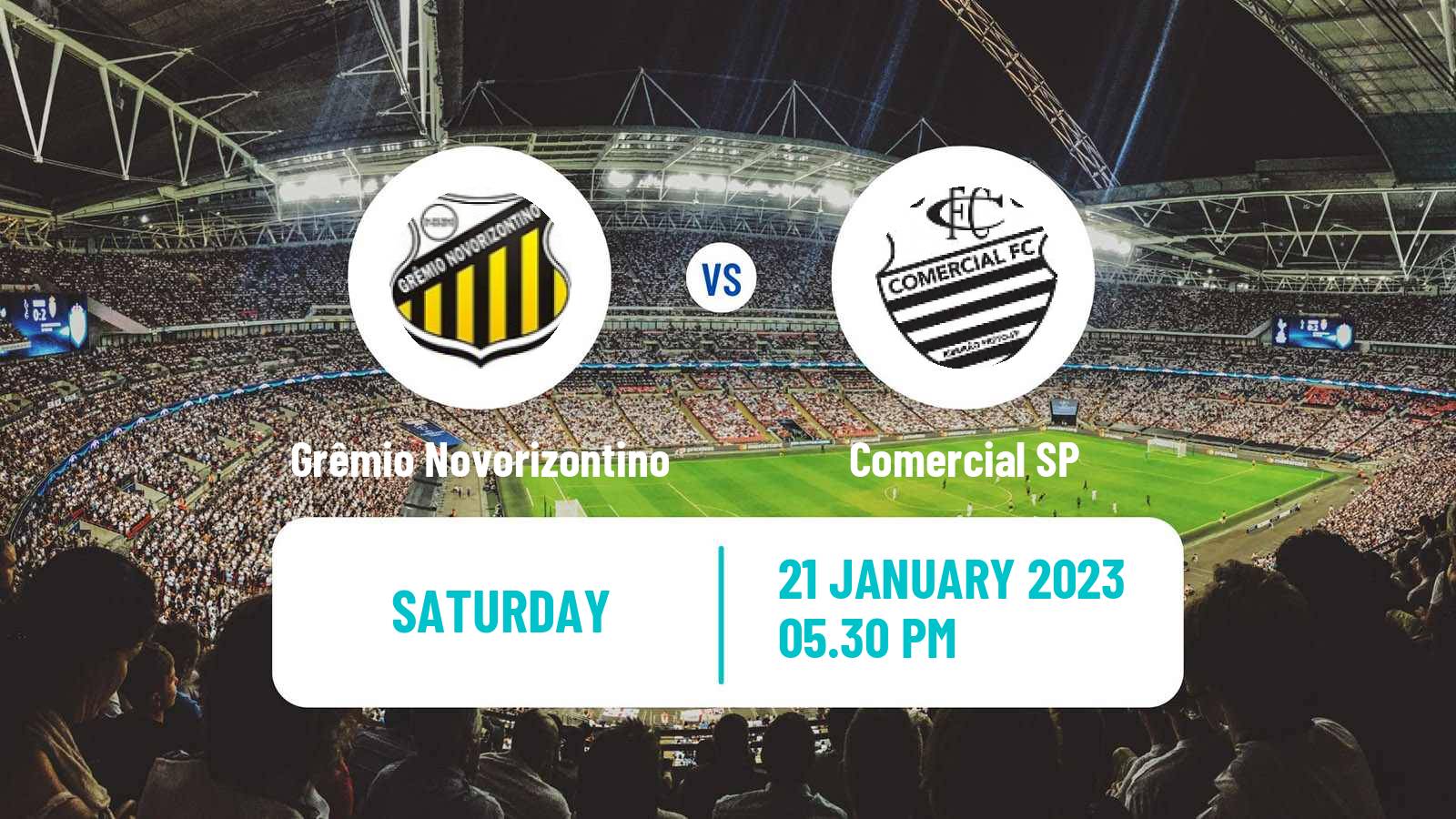 Soccer Brazilian Campeonato Paulista A2 Grêmio Novorizontino - Comercial SP