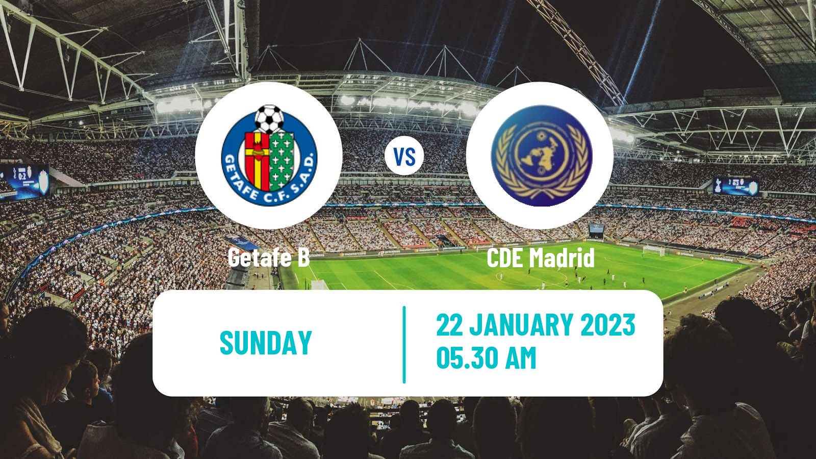 Soccer Spanish Tercera RFEF - Group 7 Getafe B - CDE Madrid