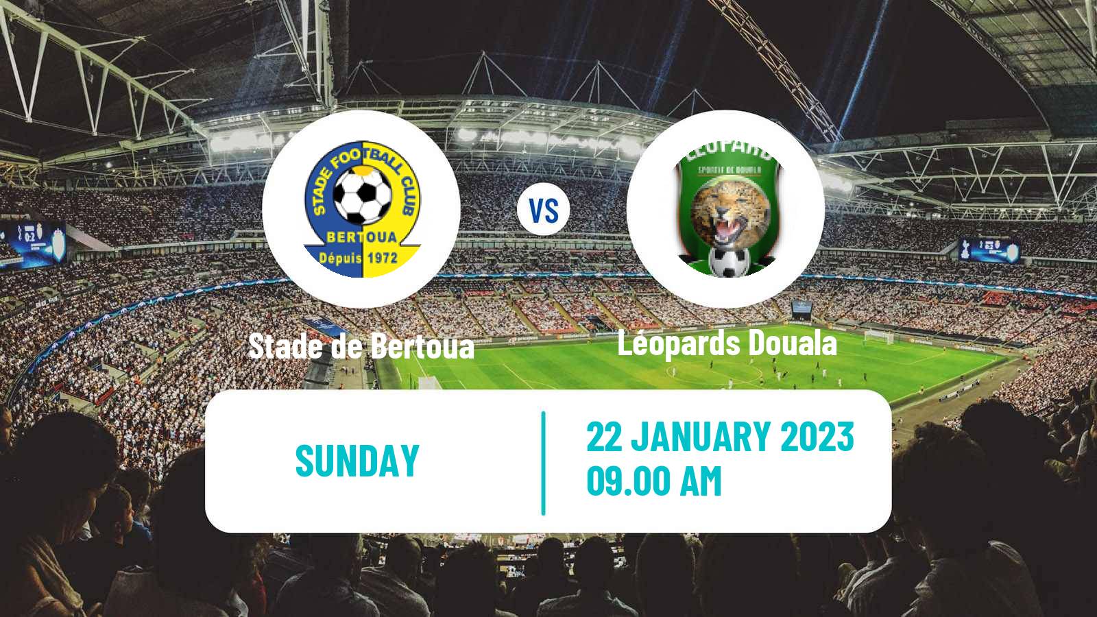 Soccer Cameroon Elite Two Stade de Bertoua - Léopards Douala