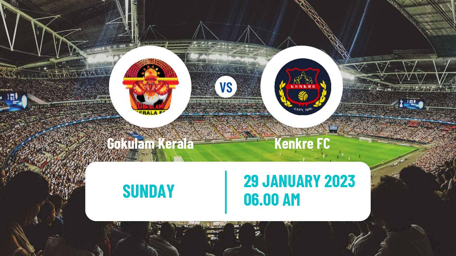 Soccer Indian I-League Gokulam Kerala - Kenkre