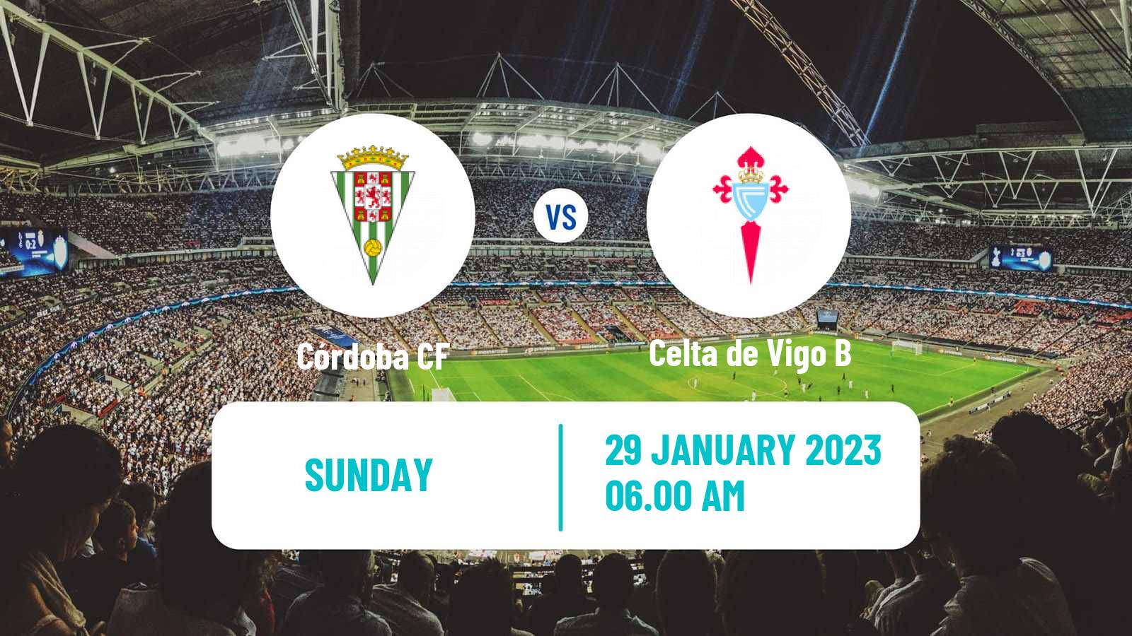 Soccer Spanish Primera RFEF Group 1 Córdoba - Celta de Vigo B