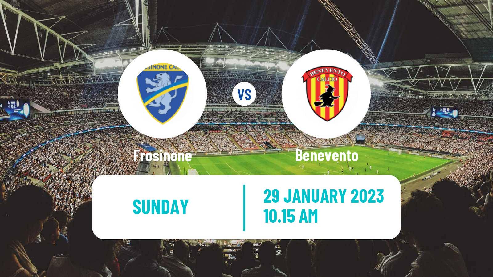 Soccer Italian Serie B Frosinone - Benevento