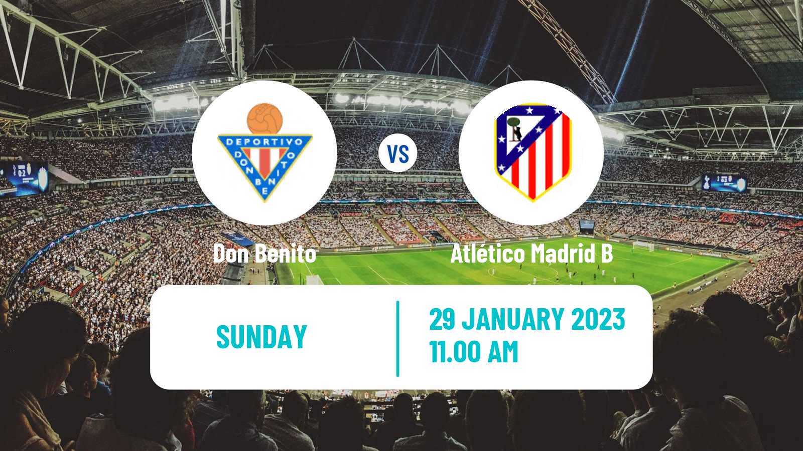 Soccer Spanish Segunda RFEF - Group 5 Don Benito - Atlético Madrid B