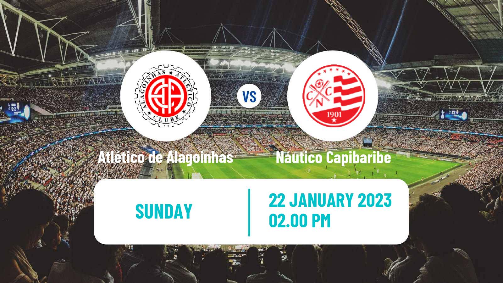 Soccer Brazilian Copa do Nordeste Atlético de Alagoinhas - Náutico Capibaribe