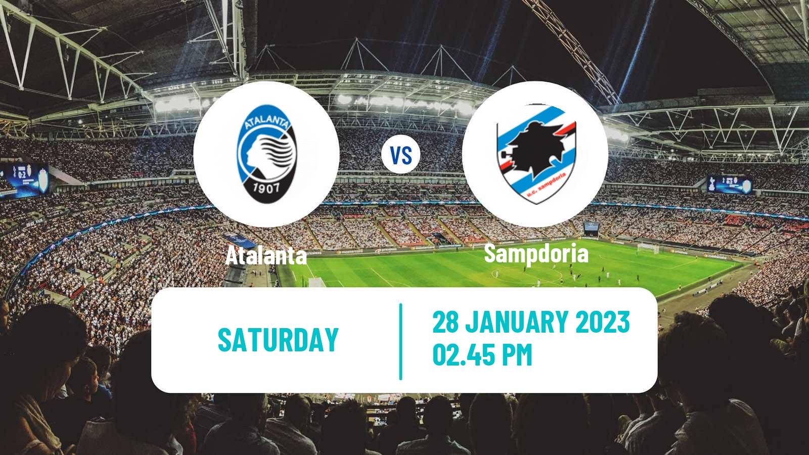 Soccer Italian Serie A Atalanta - Sampdoria