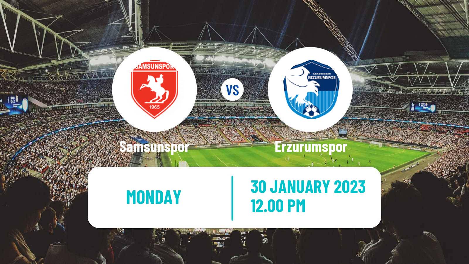 Soccer Turkish First League Samsunspor - Erzurumspor