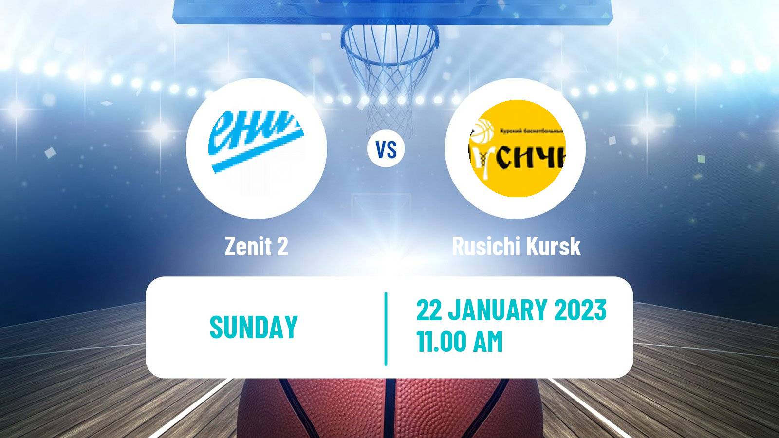 Basketball Russian Super League Basketball Zenit 2 - Rusichi Kursk