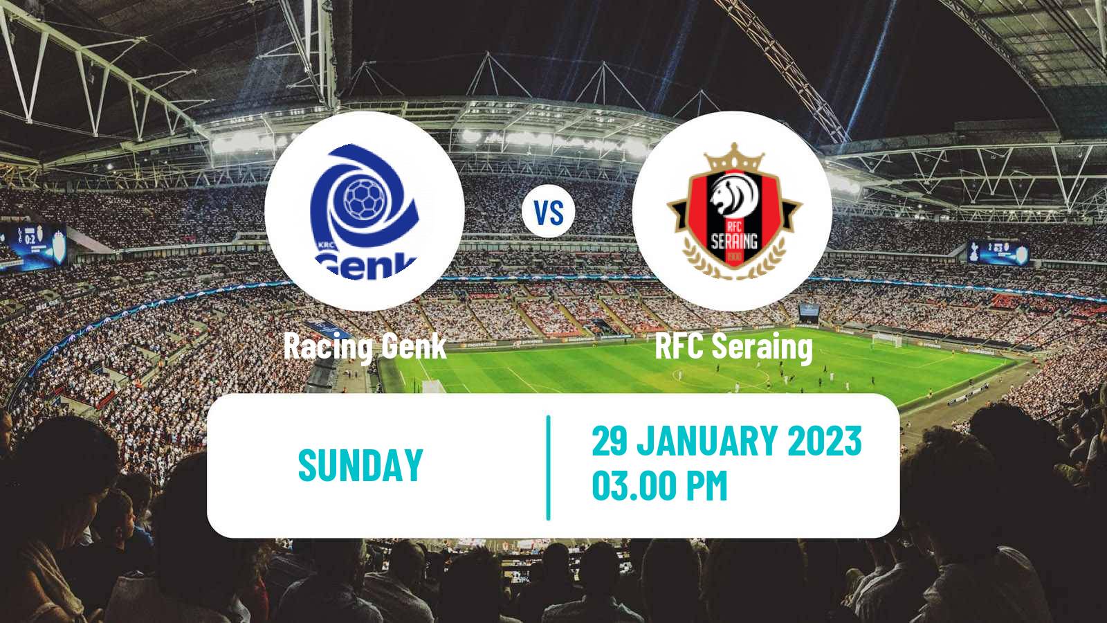 Soccer Belgian Jupiler Pro League Genk - Seraing