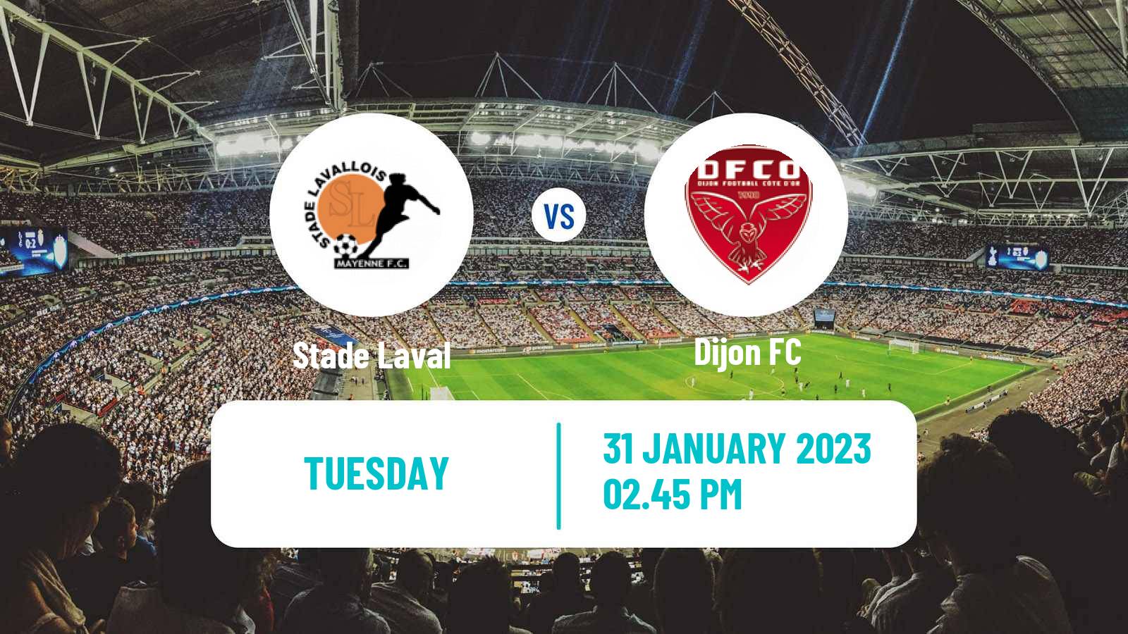Soccer French Ligue 2 Laval - Dijon