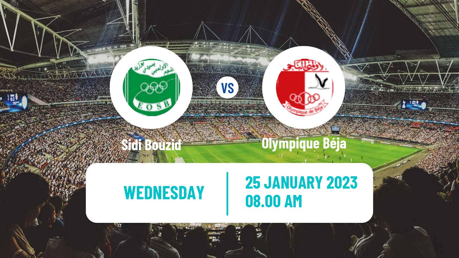 Soccer Tunisian Ligue Professionnelle 1 Sidi Bouzid - Olympique Béja