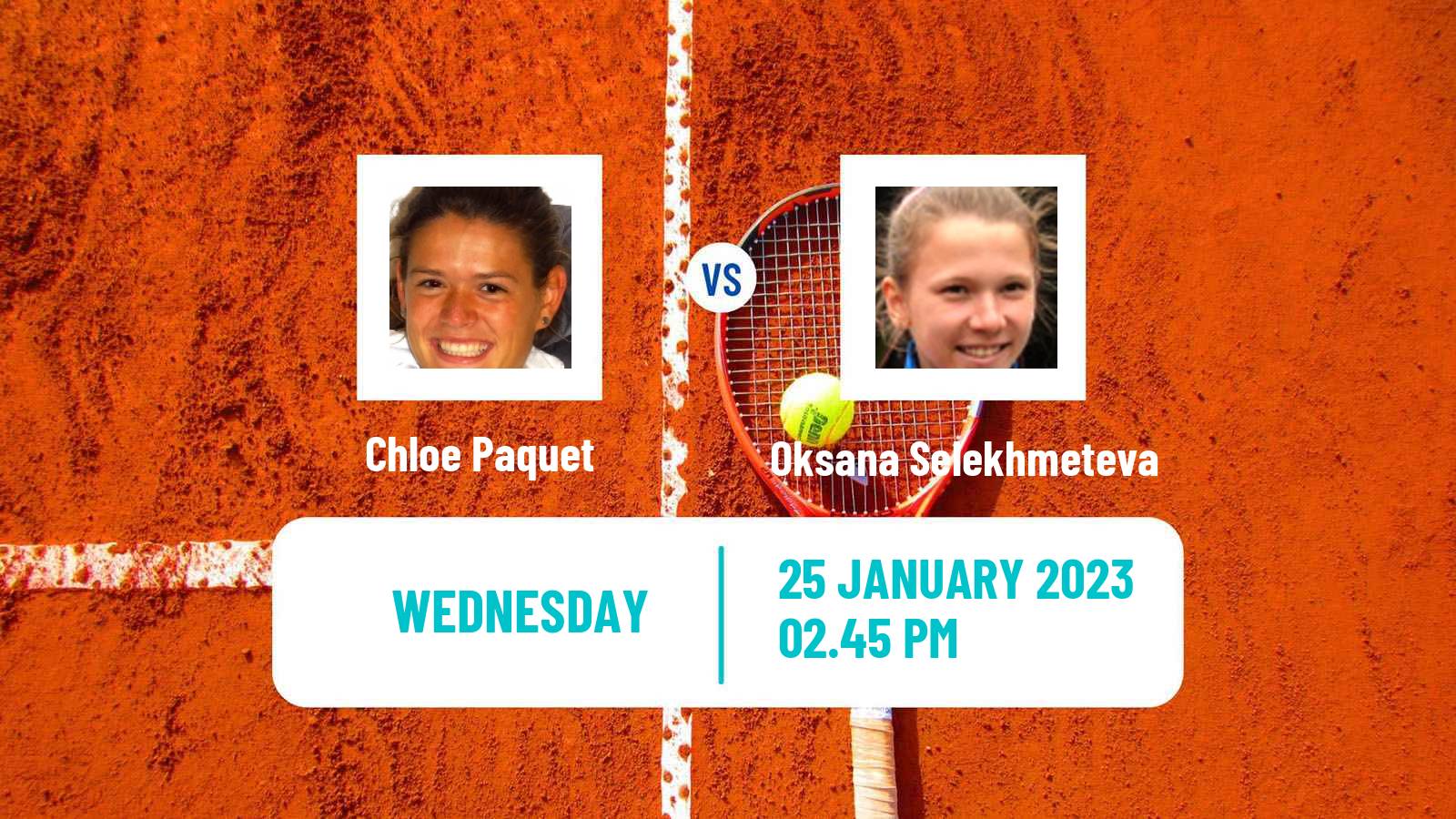 Tennis ITF Tournaments Chloe Paquet - Oksana Selekhmeteva