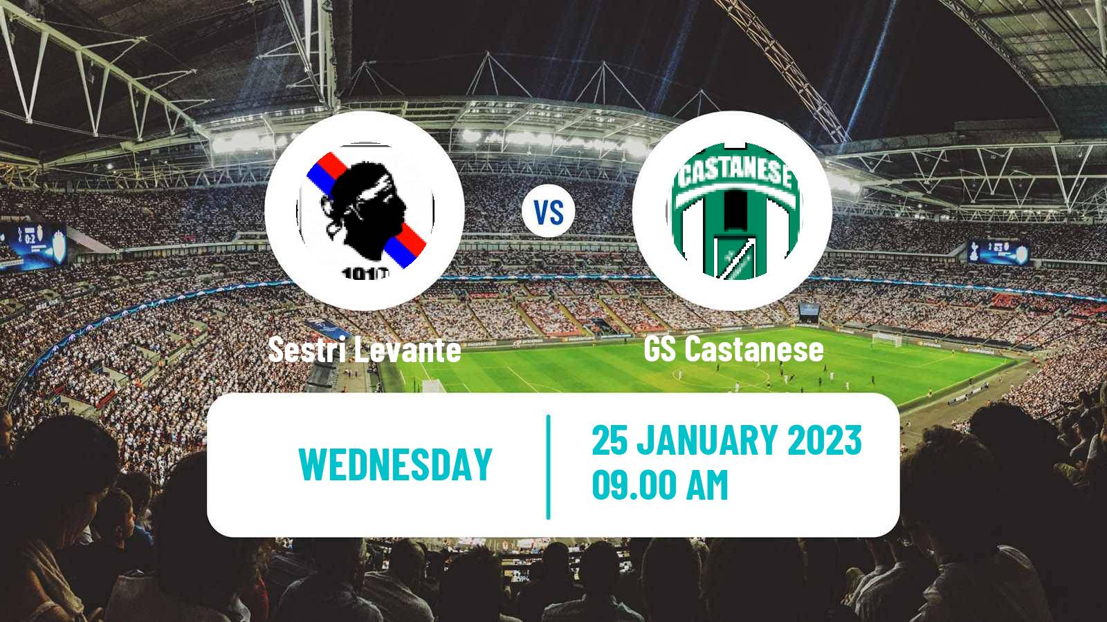 Soccer Italian Serie D - Group A Sestri Levante - Castanese
