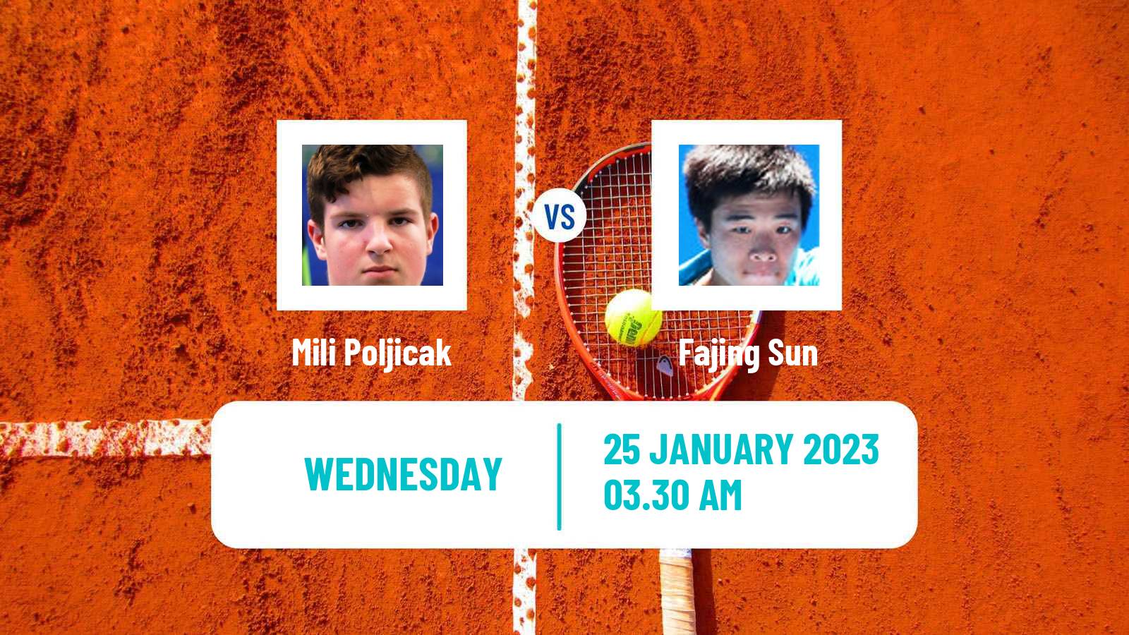 Tennis ITF Tournaments Mili Poljicak - Fajing Sun