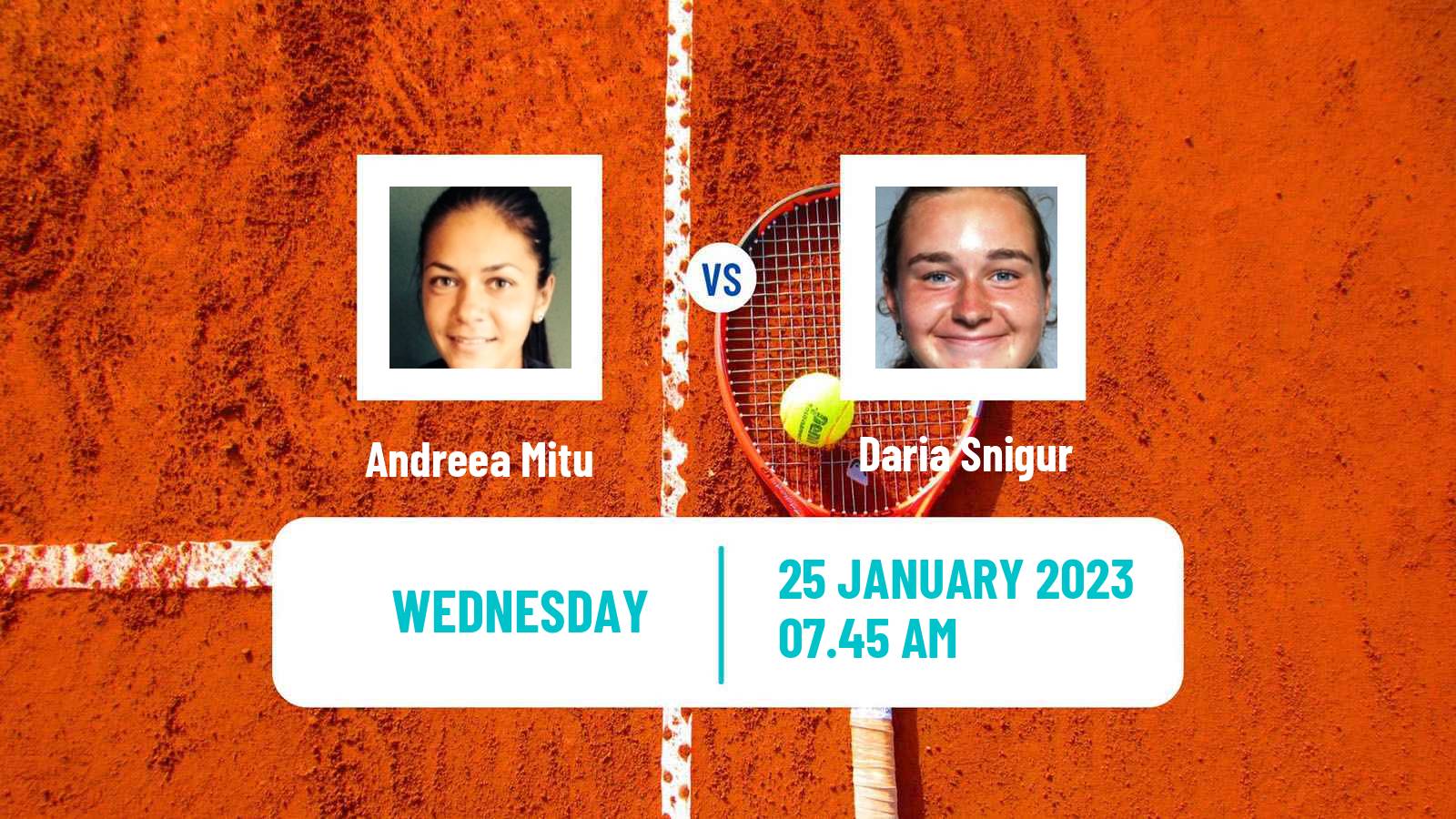 Tennis ITF Tournaments Andreea Mitu - Daria Snigur