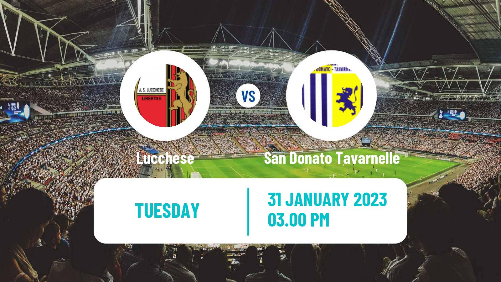 Soccer Italian Serie C Group B Lucchese - San Donato Tavarnelle