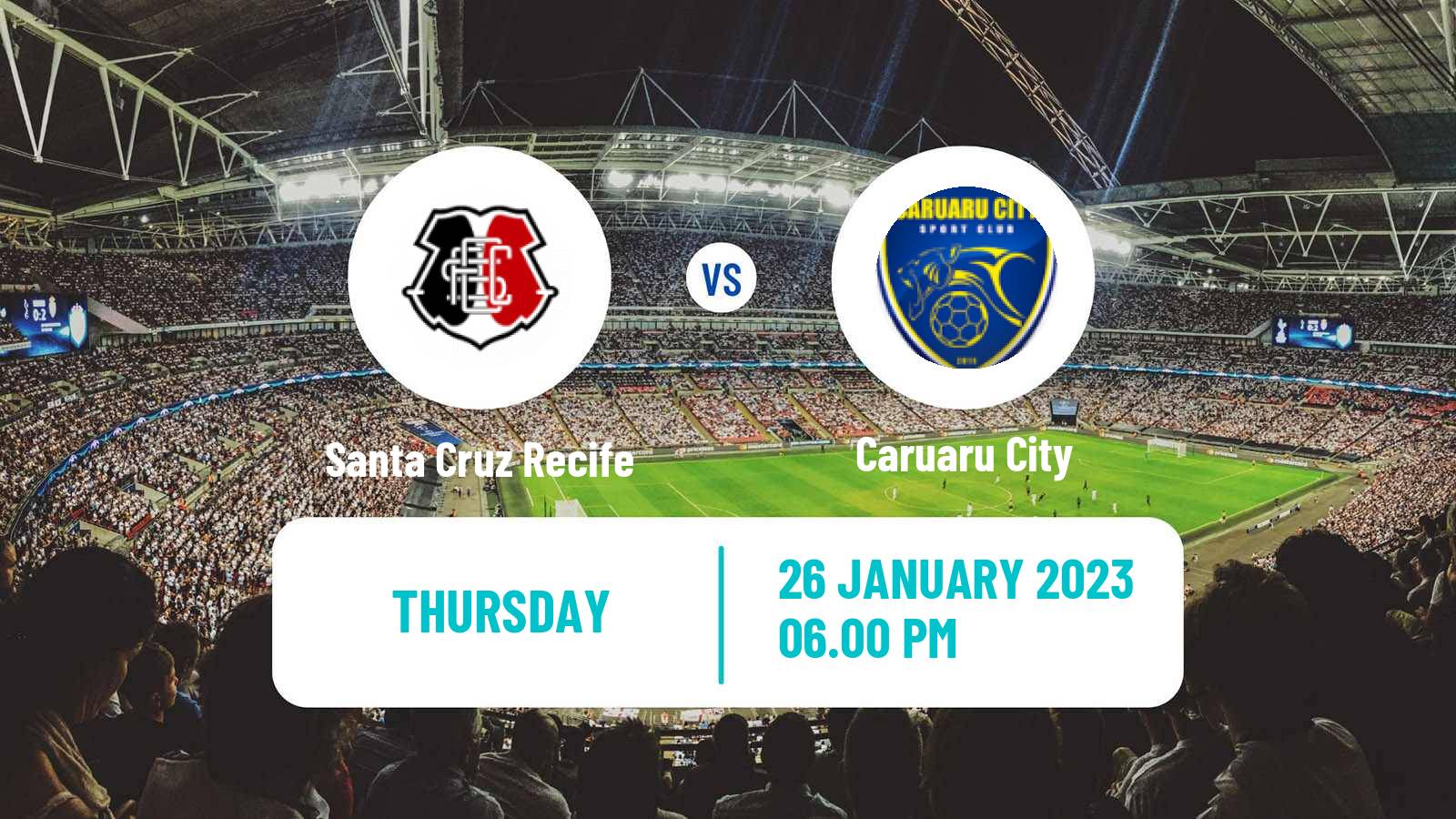 Soccer Brazilian Campeonato Pernambucano Santa Cruz Recife - Caruaru City
