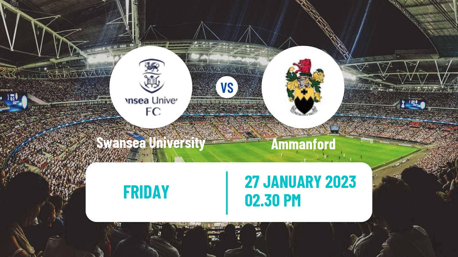 Soccer Welsh Cymru South Swansea University - Ammanford