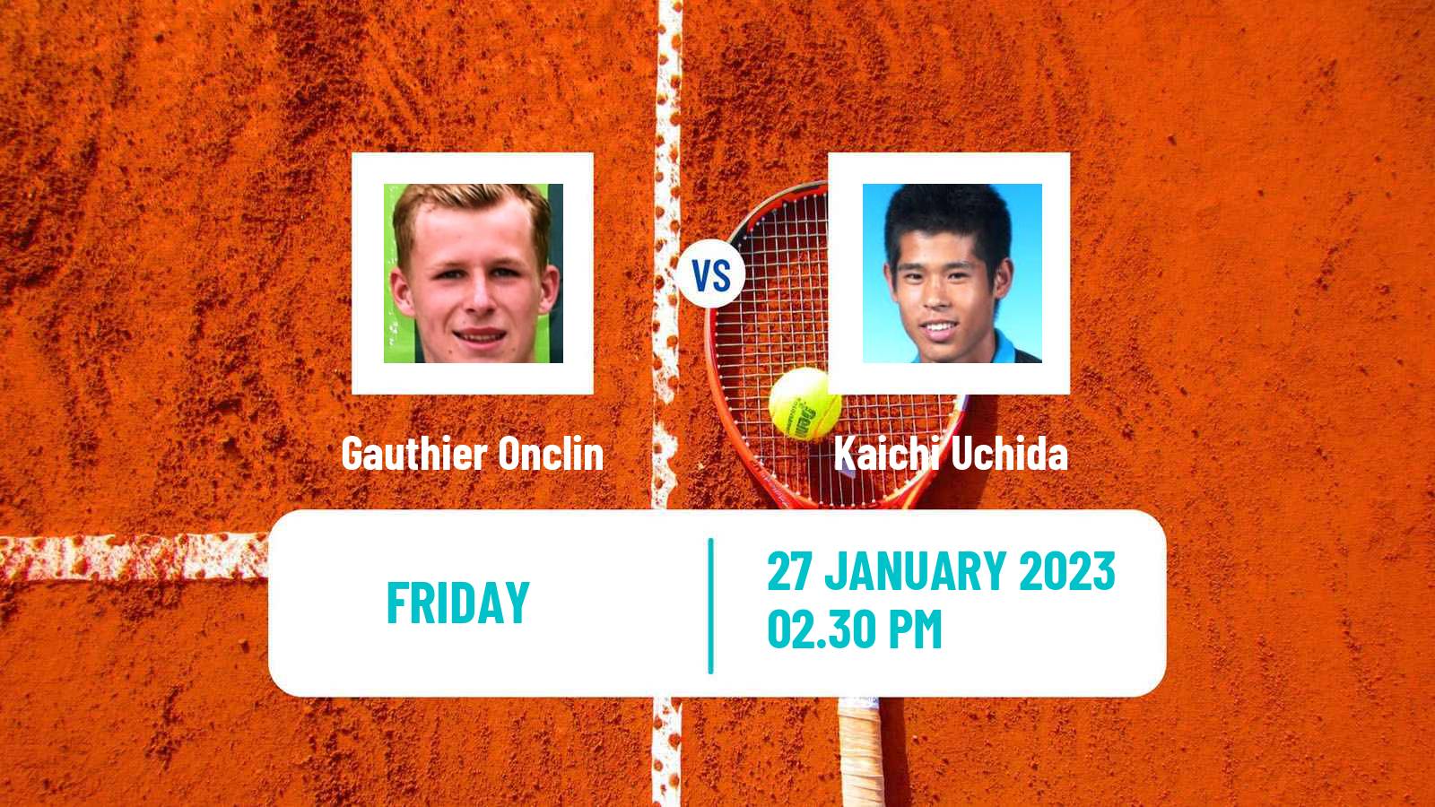 Tennis ATP Challenger Gauthier Onclin - Kaichi Uchida