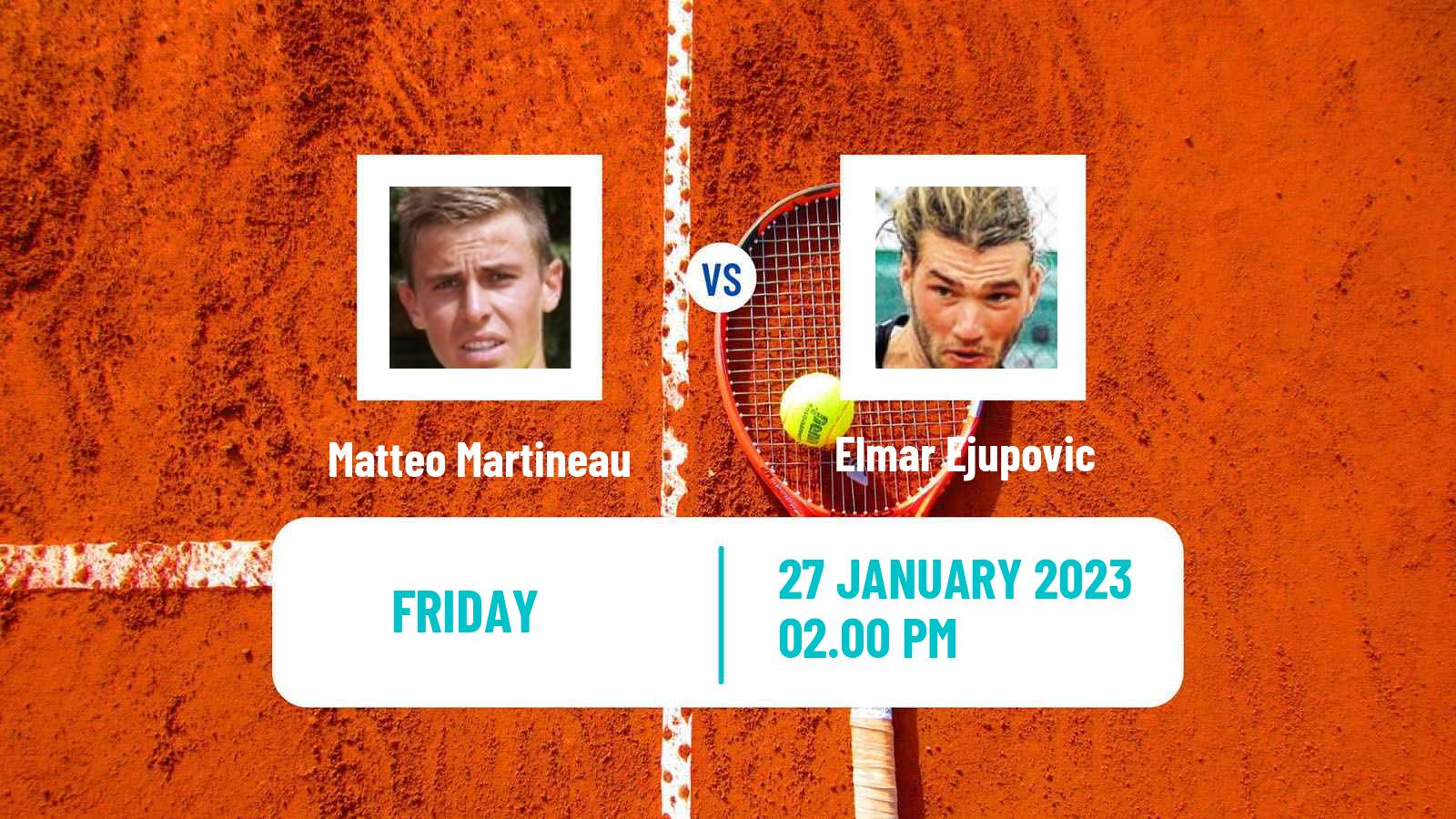 Tennis ITF Tournaments Matteo Martineau - Elmar Ejupovic