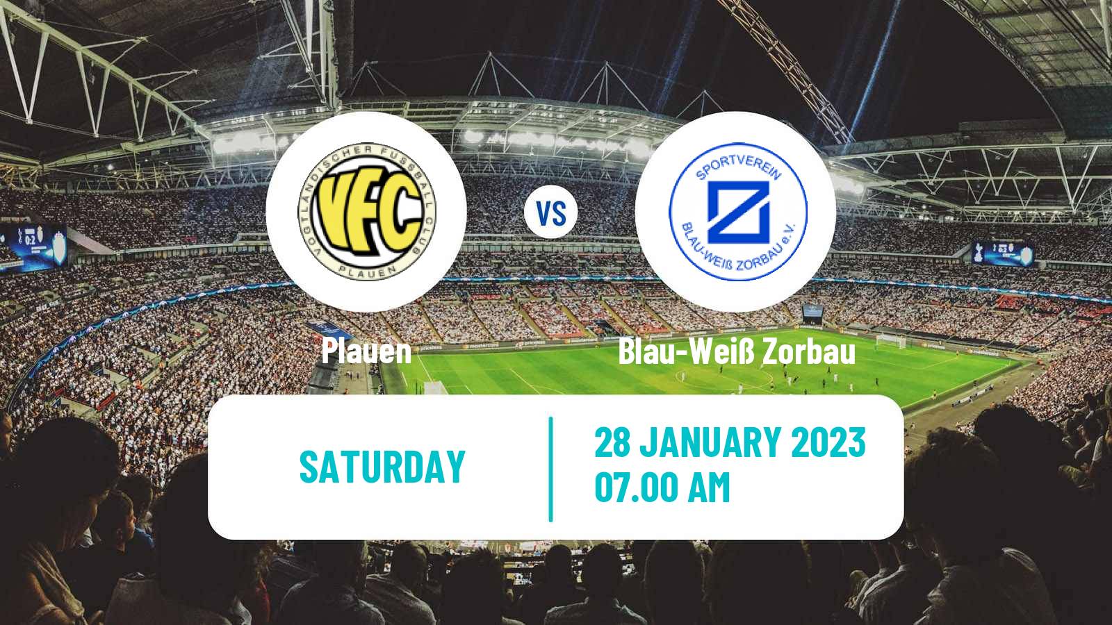 Soccer German Oberliga NOFV- Süd Plauen - Blau-Weiß Zorbau