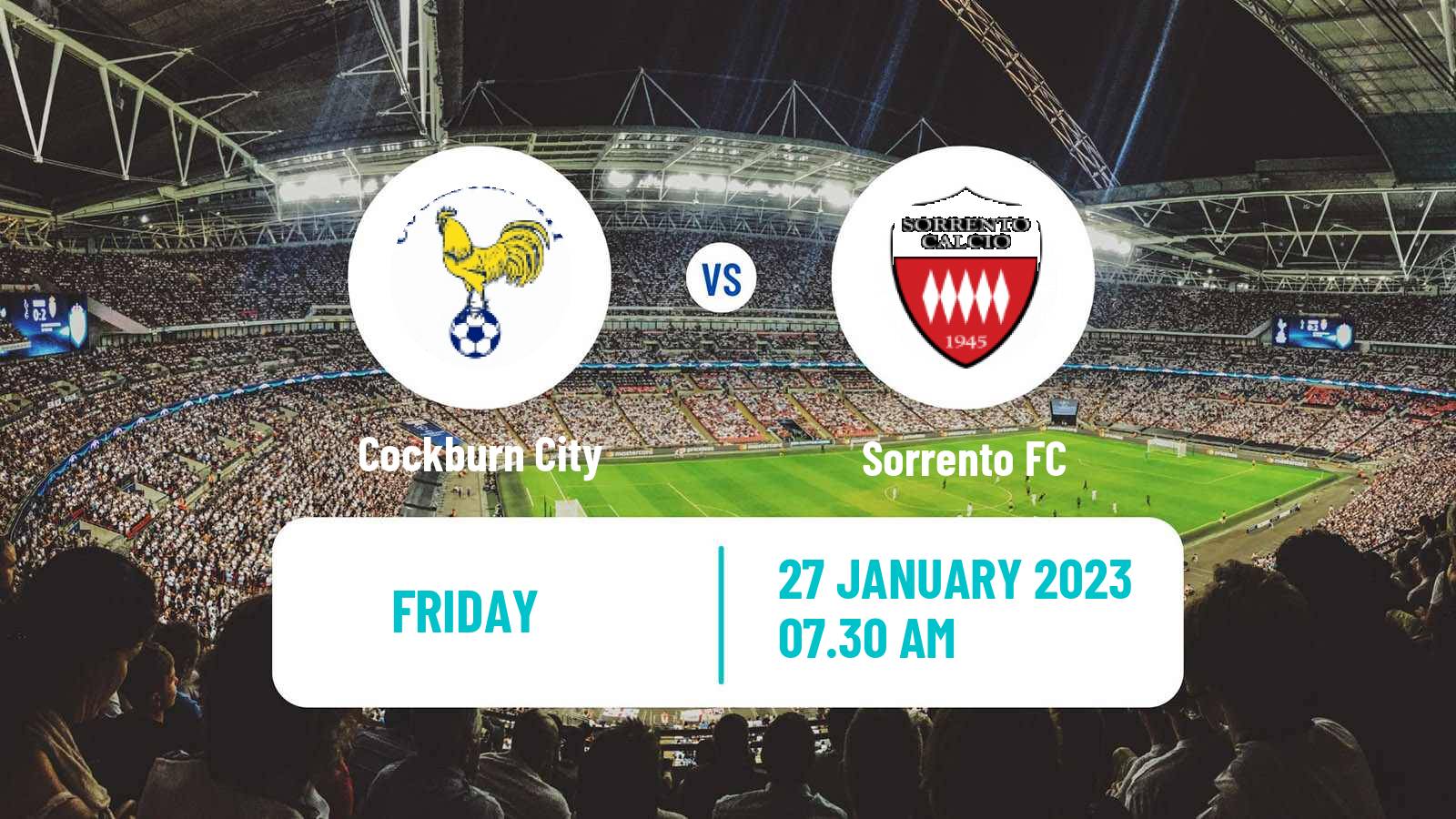 Soccer Club Friendly Cockburn City - Sorrento