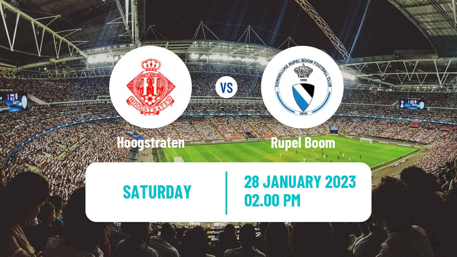 Soccer Belgian National Division 1 Hoogstraten - Rupel Boom